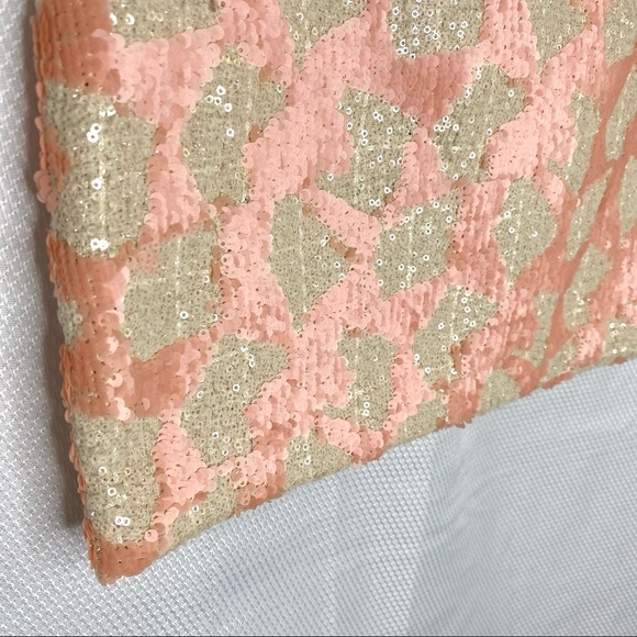 Banana Republic Cream and Blush sequence mini skirt womens Size 4 - Picture 4 of 9